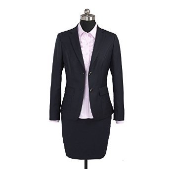 ZOBRA HY7001-2時尚職業套裙 經典黑色西服套裝，打造優雅職場風范